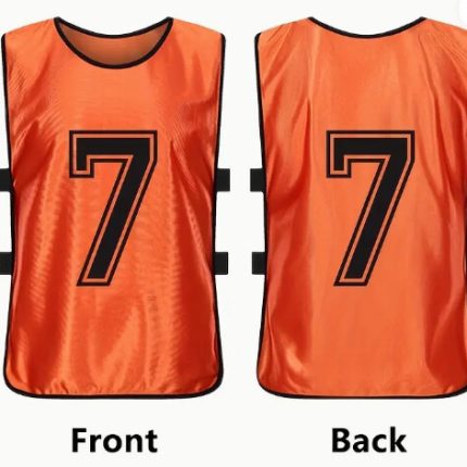 12pcs Numbered Sports Pinnies for Soccer and Basketball Scrimmage