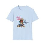 Catchy Cowgirl Graphic Tee - Concert Festival Casual Outfit - Boots on the Ground Where Them Fans At - Unisex Softstyle T-Shirt
